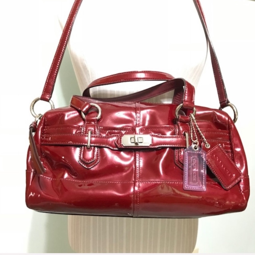 Coach Chelsea Patent Satchel - Picture 1 of 6